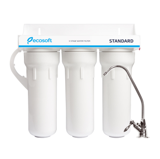 Ecosoft 3-Stage ásványi anyagot megtartó víztisztító és vízlágyító
