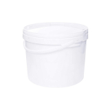 Fehér, műanyag vödör tetővel - 3 liter