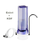 Előrendelhető: VM Kombi asztali víztisztító EZÜST + KDF "4in1" szűrőbetéttel 