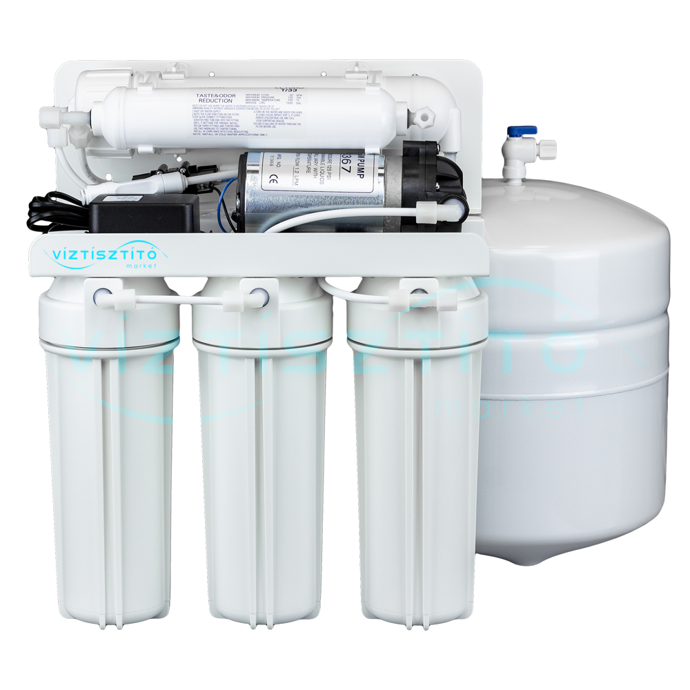 Leértékelt: VM-OSMO-P fordított ozmózis víztisztító berendezés nyomásfokozóval