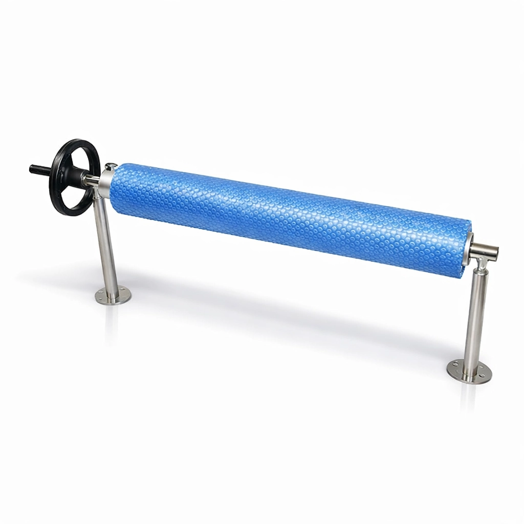 Pontaqua rozsdamentes, teleszkópos szolártakaró tekercselő, fix rögzítésű, 4.4 - 5.4m