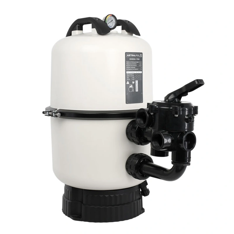 Astralpool Ronda Pro oldalszelepes szűrőtartály 6-utas váltószeleppel, 9m3/h, D500