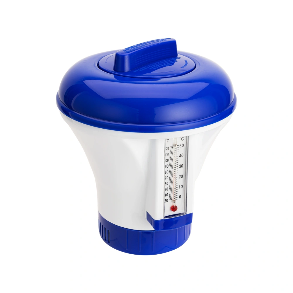 PurePool Deluxe hőmérős úszó tablettás vegyszeradagoló 20g
