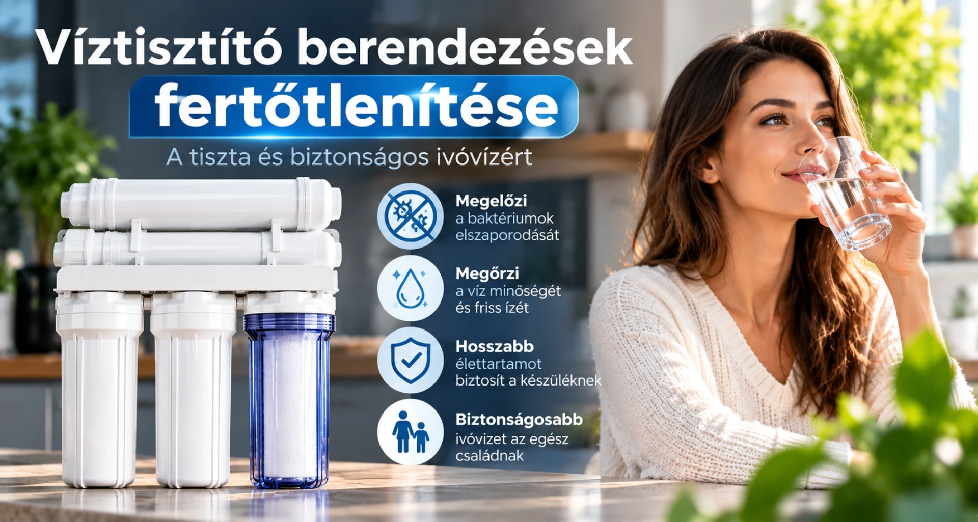 Miért fontos a háztartási víztisztító berendezések rendszeres fertőtlenítése?