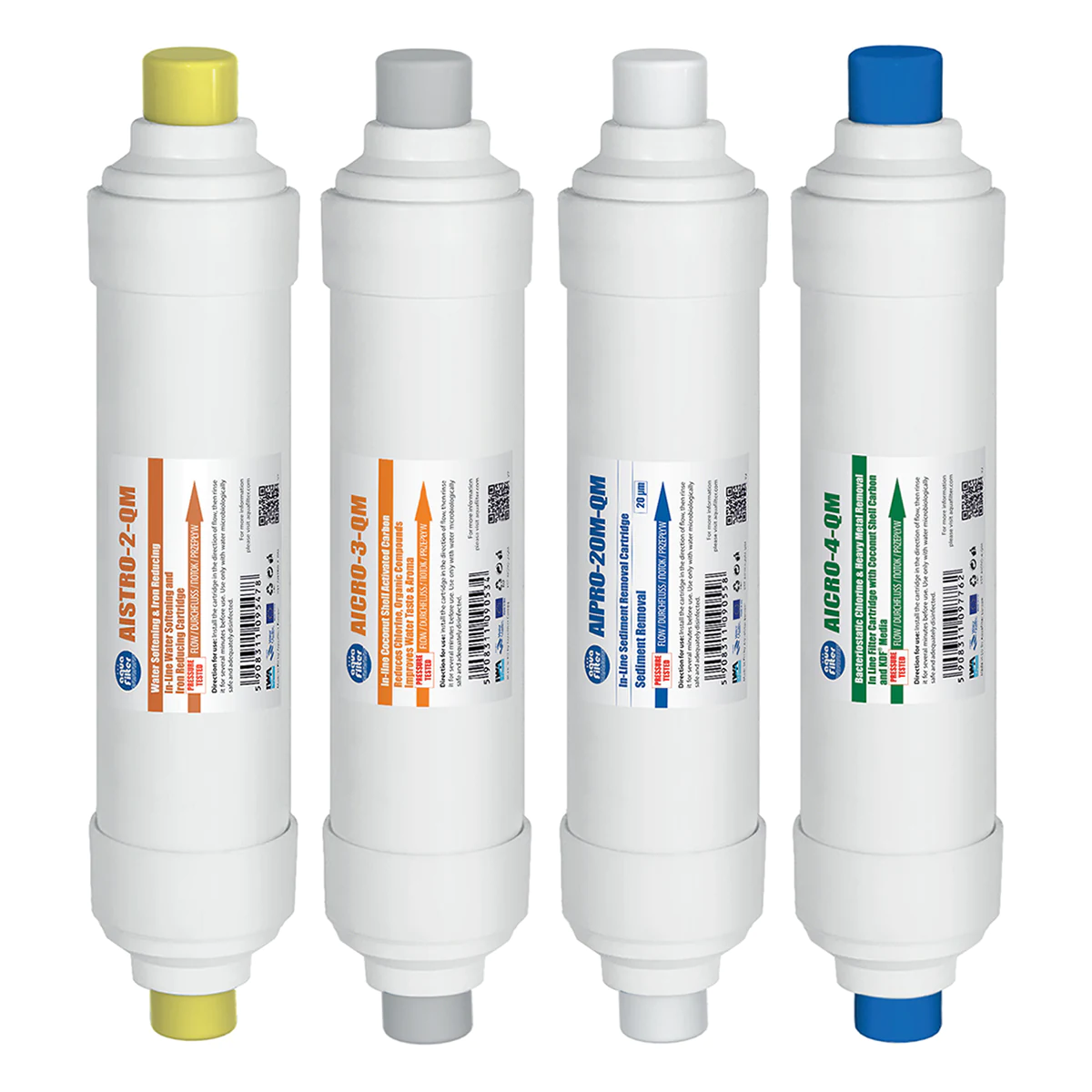 Aquafilter Excito-B víztisztító szűrőbetét készlet-4, InLine