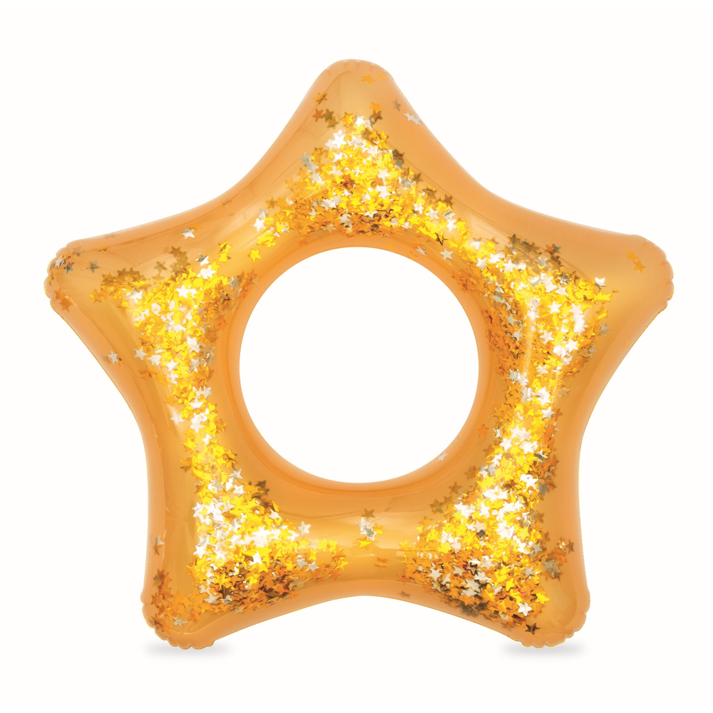 Arany csillogó csillag alakú úszógumi 91cm