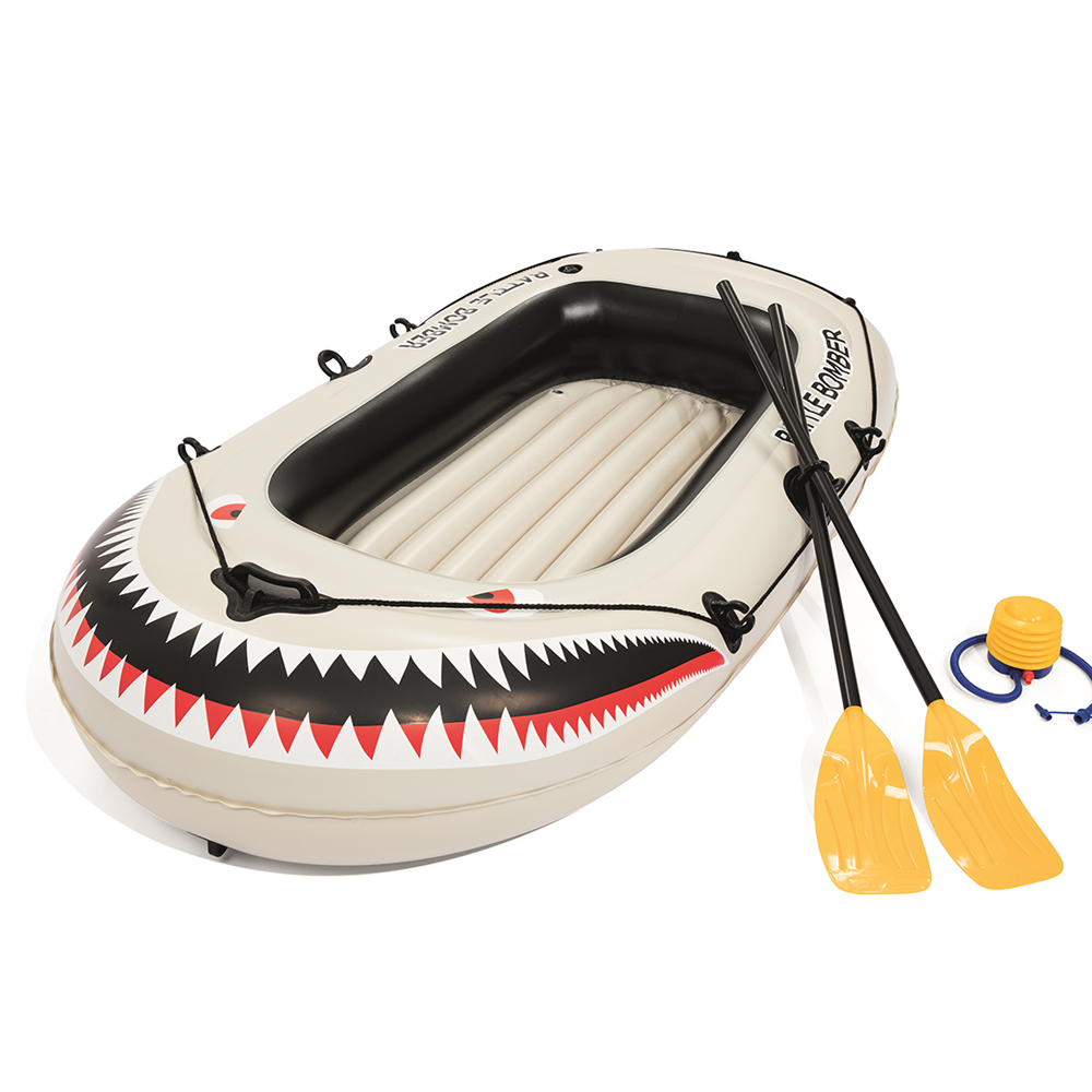 Bestway Battle Bomber felfújható gumicsónak szett, 197x115cm, kétszemélyes