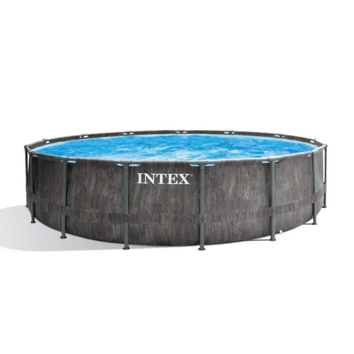 Intex GREYWOOD famintás fémvázas medence szett, 457x122cm