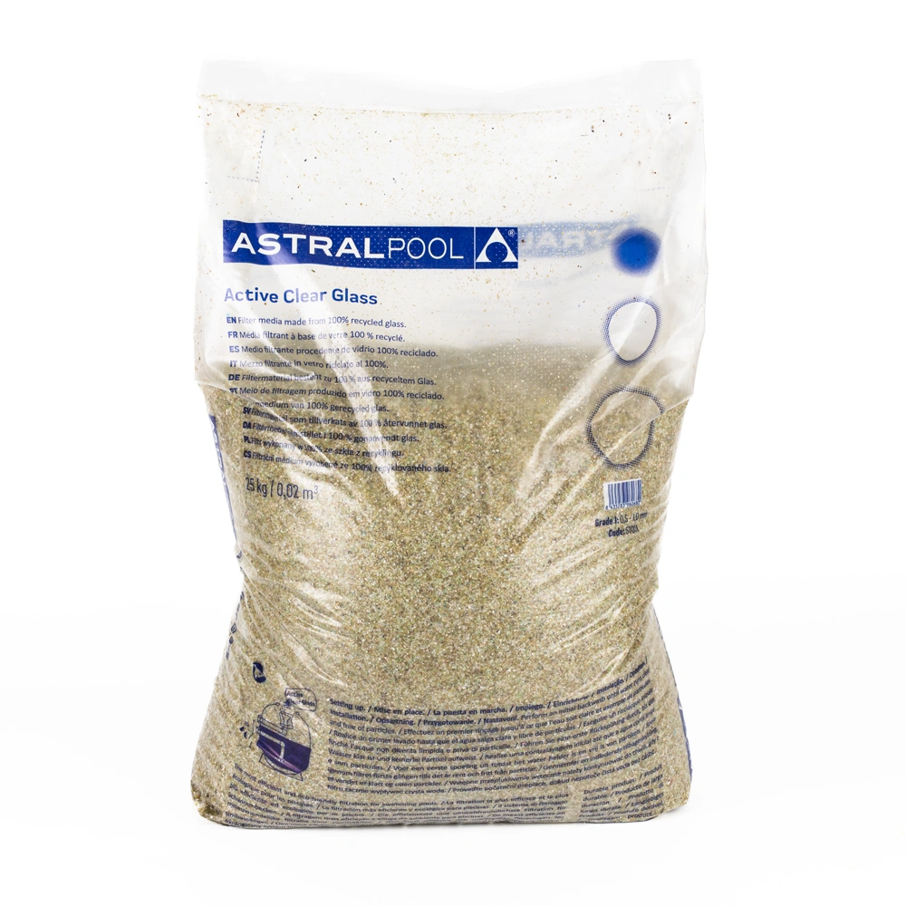 Astralpool Active Clear Glass szűrőüveg medence vízforgatóhoz, 25kg