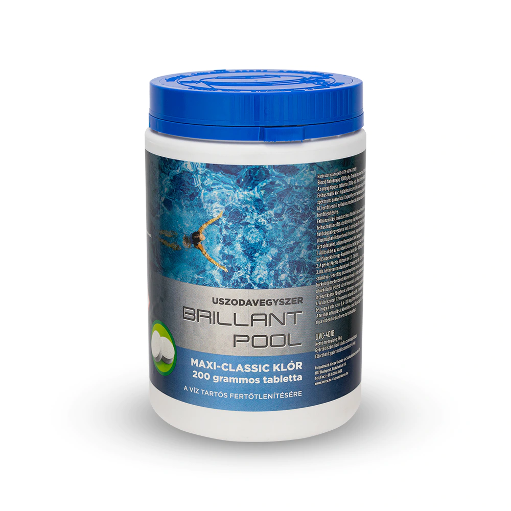 Brillant Pool Maxi-Classic Klór tabletta 200 g - 0,8 kg
