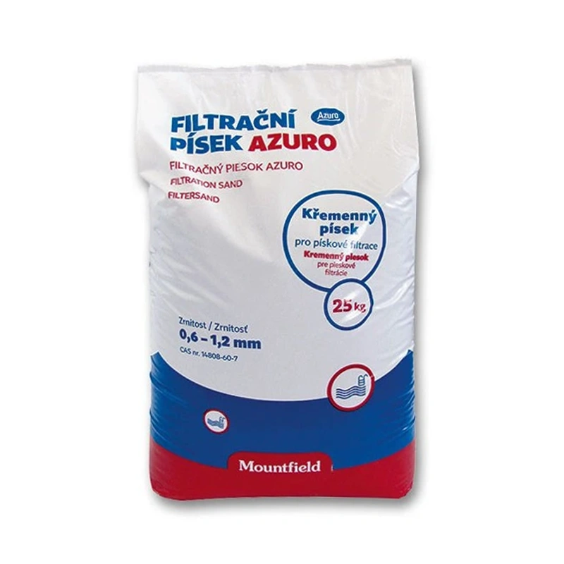 Mountfield Azuro szűrőhomok medence vízforgatóhoz, 0.6 - 1.2 mm, 25kg