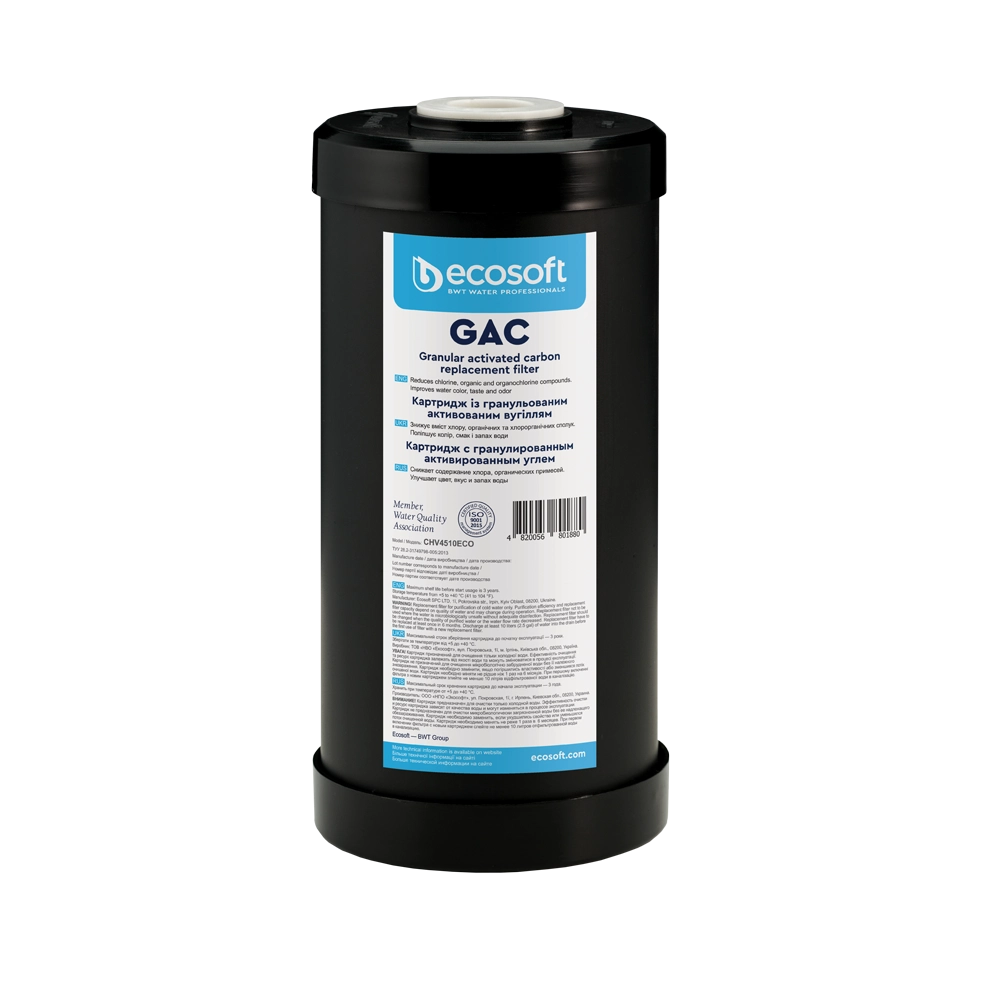 Ecosoft GAC granulált aktívszén szűrőbetét 10" BigBlue