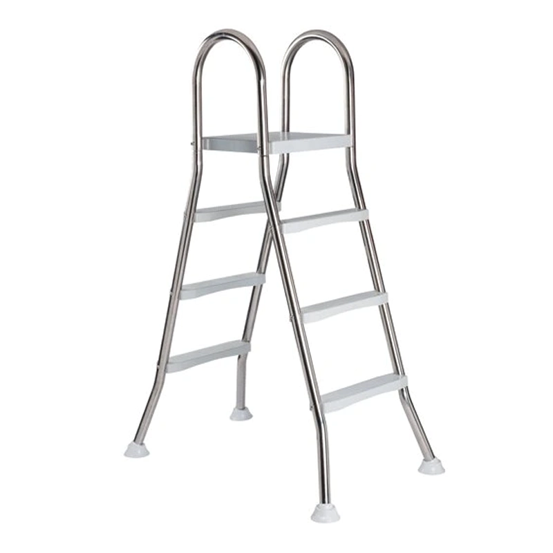 Mountfield Azuro Premium rozsdamentes medence létra ülőlappal, 2 x 4 lépcsőfok - 125cm