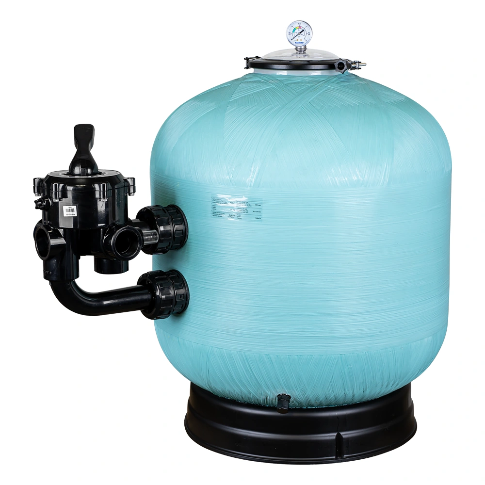 Astralpool BW oldalszelepes üvegszálas szűrőtartály 6-utas váltószeleppel, 14m3/h, D600