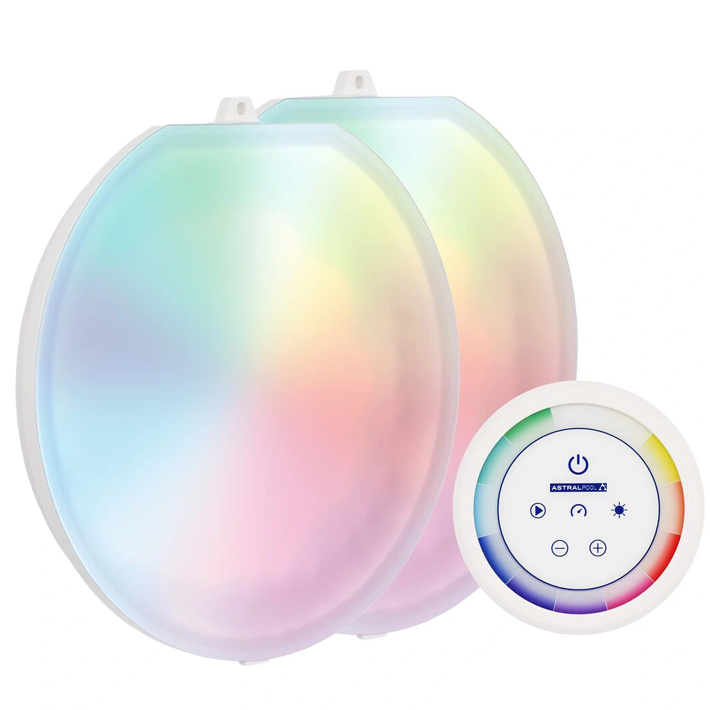 Astralpool LumiPlus Flexi Plug&Play Kit 2+1 LED medence izzó távirányítóval, RGB, 2x34.5W