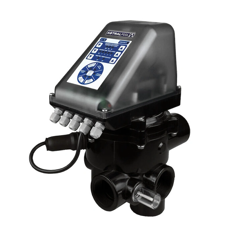 Astralpool VRAC III automata 6-utas váltószelep oldalszelepes homokszűrő tartályhoz (új típus) - 2"