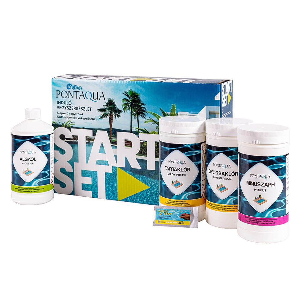 Pontaqua Start Set medence vegyszerkészlet / 5db-os csomag