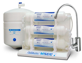 PurePro M500P RO fordított ozmózis víztisztító nyomásfokozóval