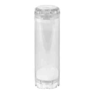 Tölthető, átlátszó szűrőbetét ház, 10" 