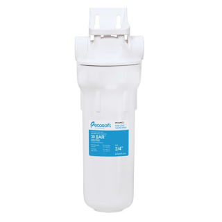 Ecosoft 10" vízszűrő ház készlet - nagynyomású - fehér - 3/4"x3/4"
